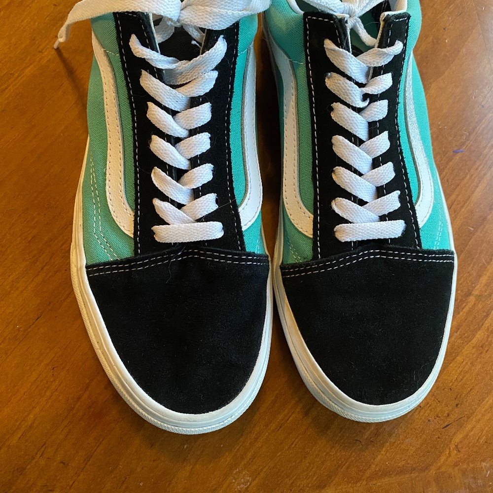 Vans Old Skool Teal/Black Skateboard Shoes Size 6 Men’s/7.5 Women’s